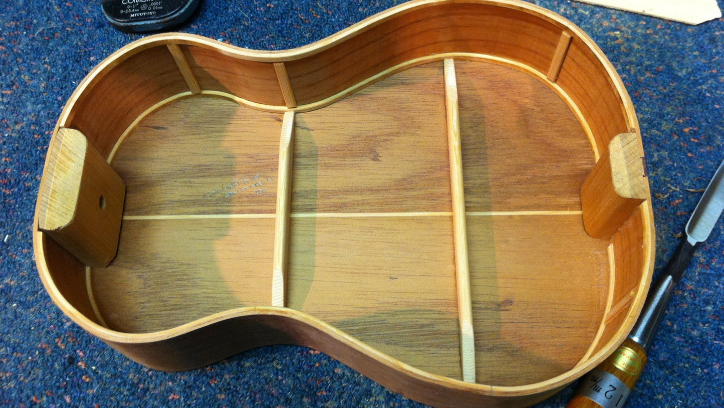 Recycled wood ukulele