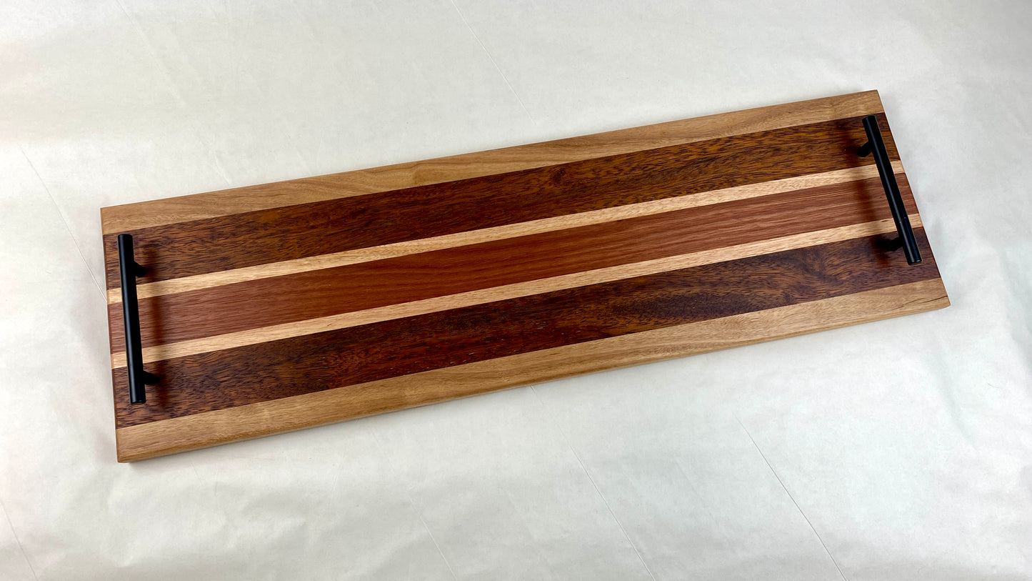 Charcuterie board with handles (recycled) 750x230