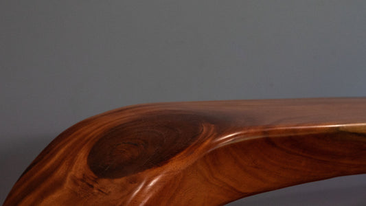 Single piece bench seat free-flowing sculpture
