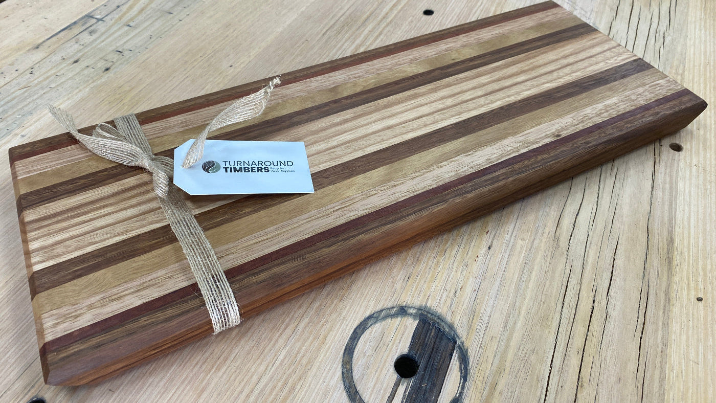 Symmetrical small serving board (recycled) 460mm x 190mm