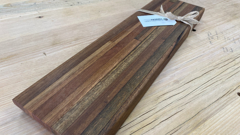 Modern edged serving board (recycled) 510mm x 140mm