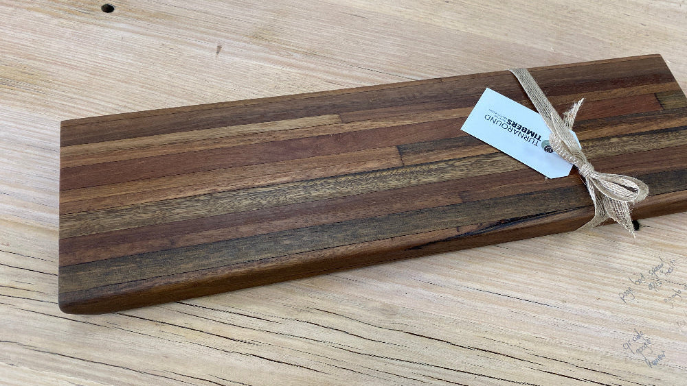 Modern edged serving board (recycled) 510mm x 140mm